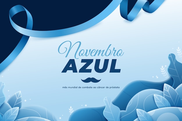 Free vector realistic blue november background