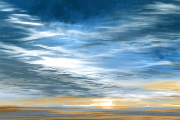 Free vector realistic blue sky background