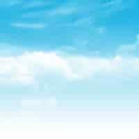 Free vector realistic blue sky background