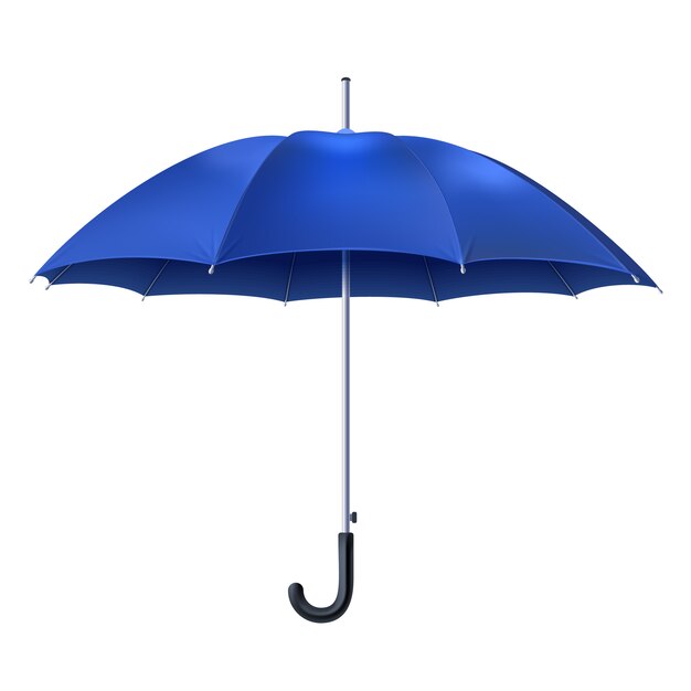 リアルな青い傘