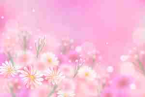 Free vector realistic blurred spring background