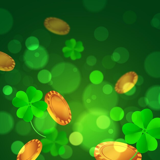 Free vector realistic blurred st. patrick's day