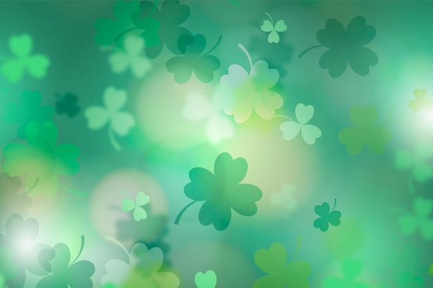 Realistic blurred st. patrick's day