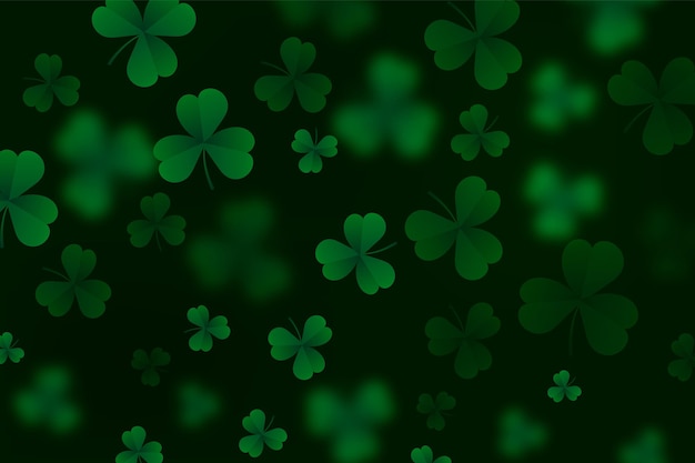 Realistic blurry st. patrick's day wallpaper
