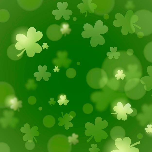 Free vector realistic blurry st. patrick's day