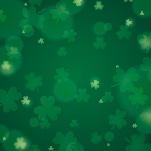 Realistic blurry st. patrick's day