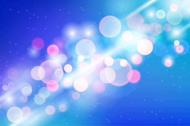 Free vector realistic bokeh background