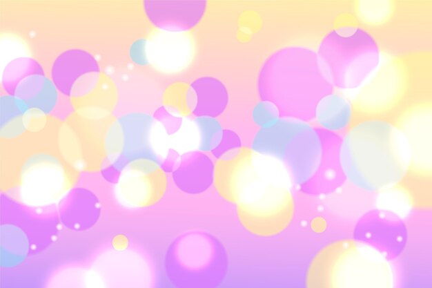 Free vector realistic bokeh background