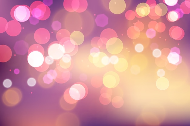 Free vector realistic bokeh background