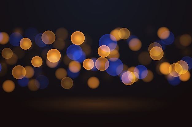 Realistic bokeh background