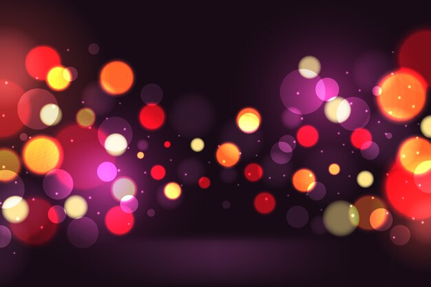 Realistic bokeh background