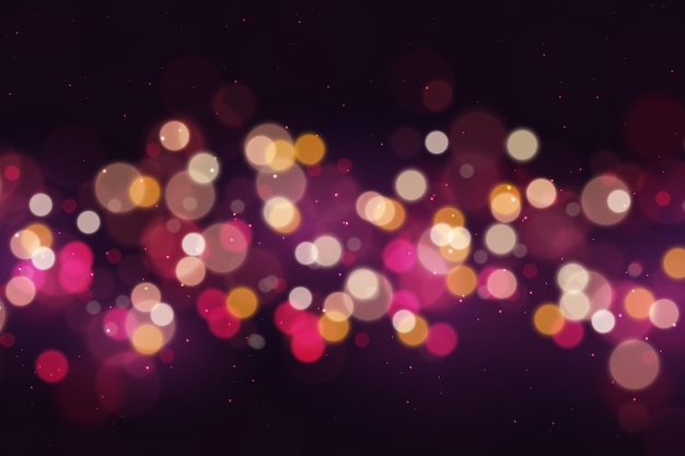 Realistic bokeh lights background