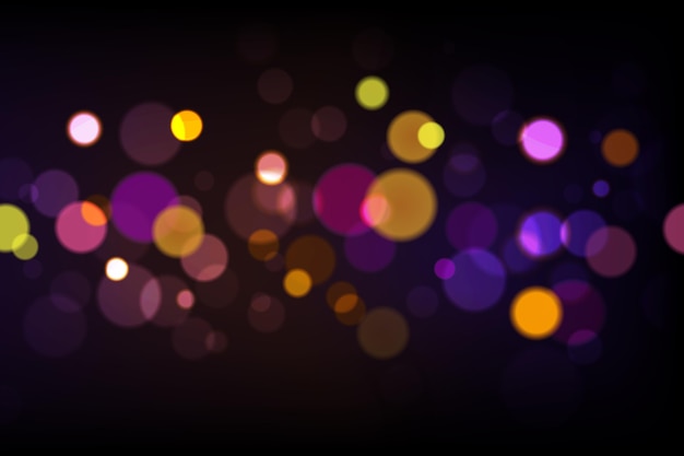 Free vector realistic bokeh lights wallpaper