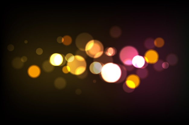 Realistic bokeh lights wallpaper