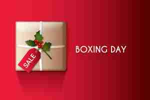 Free vector realistic boxing day sale