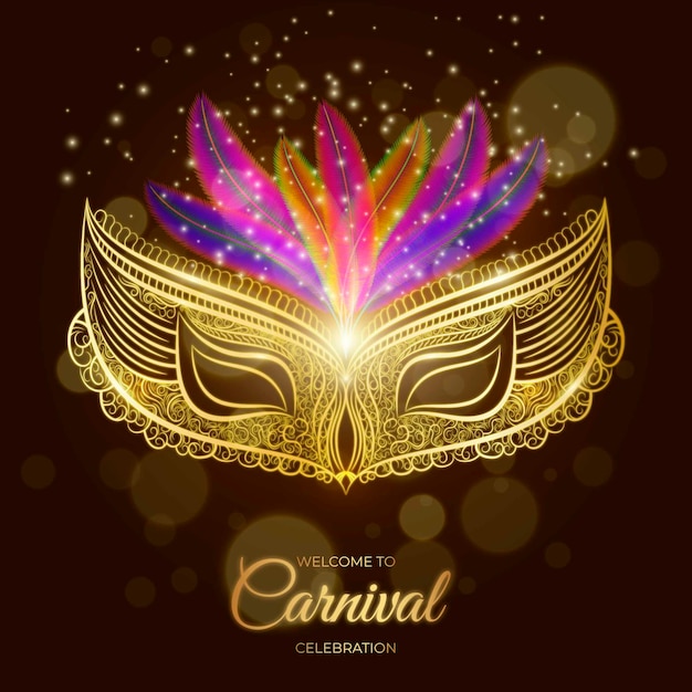 Free vector realistic brazilian carnival