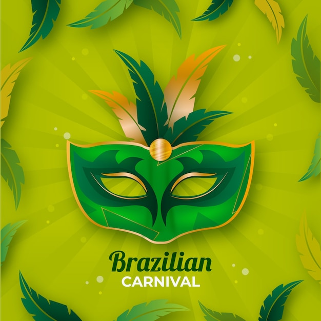 Free vector realistic brazilian carnival