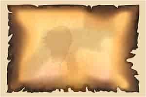 Бесплатное векторное изображение Реалистичная текстура сгоревшей бумаги с пустым пространством