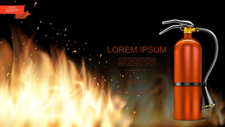 Free Vector realistic burning flame template 