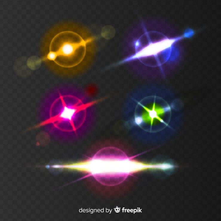 Free Vector realistic burst of light collectio