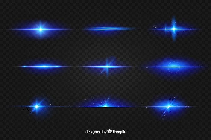 Free Vector realistic burst of light collection