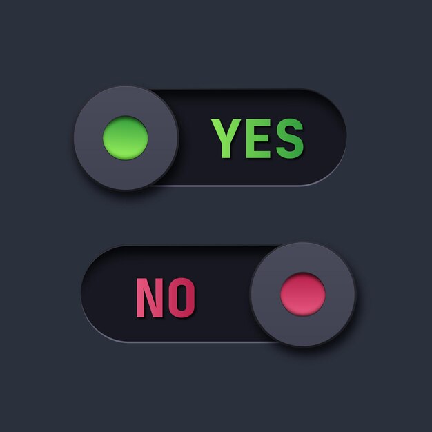 Realistic buttons pack