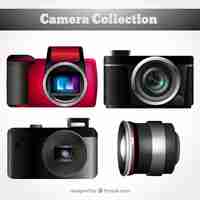 Free vector realistic camera collection