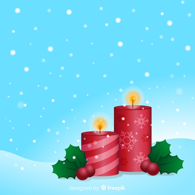 Realistic candles background