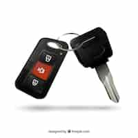 Free vector realistic car key