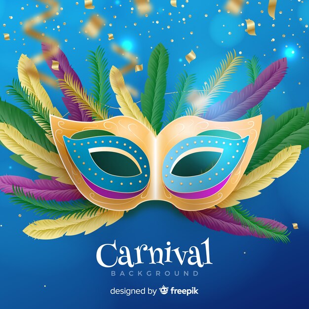 Realistic carnival background