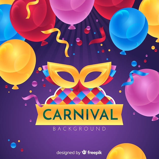 Free vector realistic carnival background