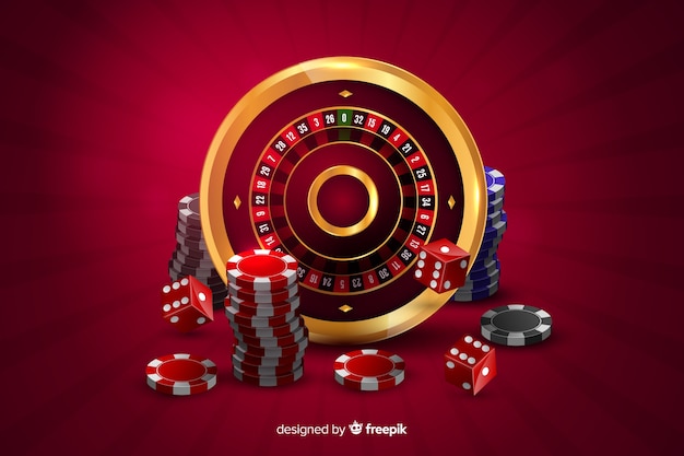 Free vector realistic casino background