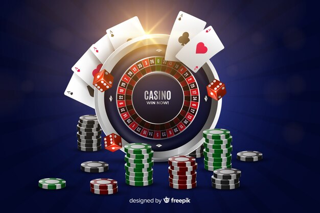 Realistic casino background