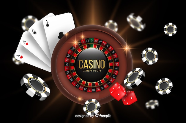 Realistic casino background