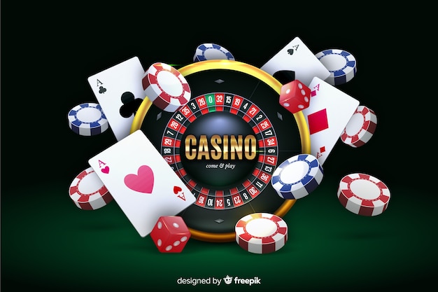 Free vector realistic casino background