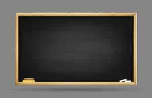 Free vector realistic chalk blackboard