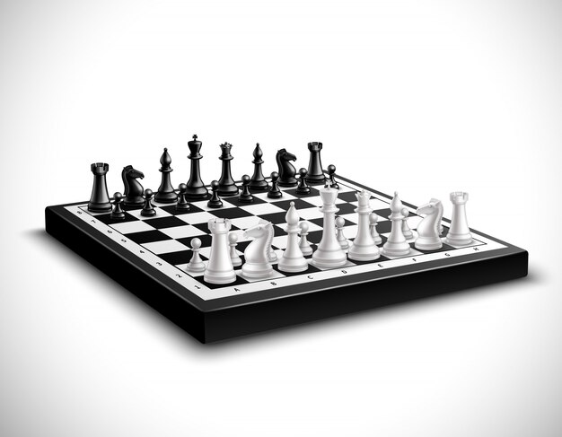 Download wallpapers chessboard, 3d metal chess, chess pieces, black and  white