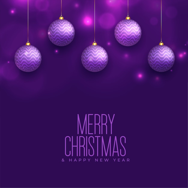 Free vector realistic christmas background with balls decoration