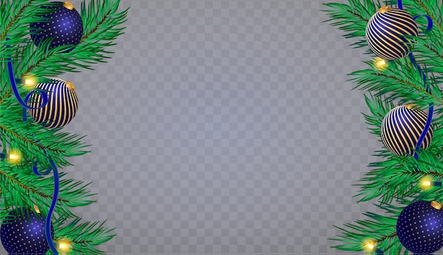 Realistic christmas background