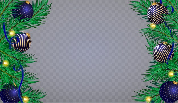 Realistic Christmas background