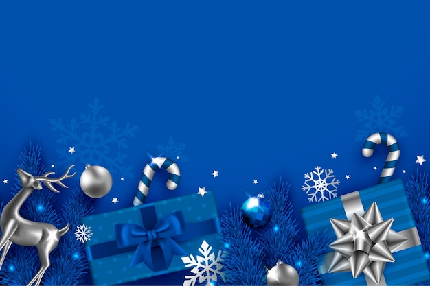 Free vector realistic christmas background