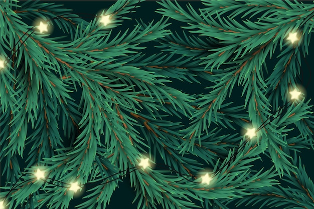 Realistic christmas background