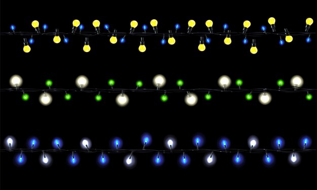 Реалистичный набор рождественских огней