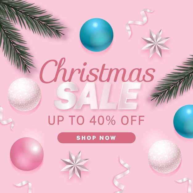 Realistic christmas sale