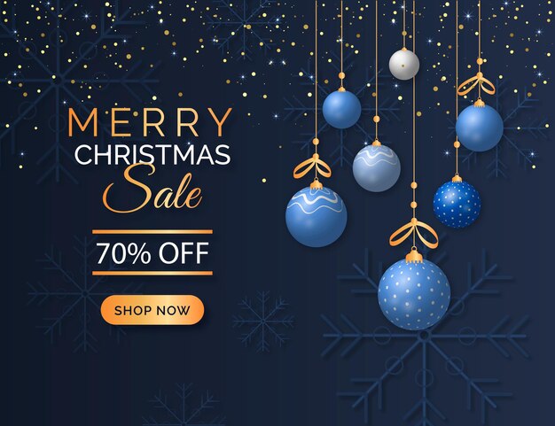 Realistic christmas sale