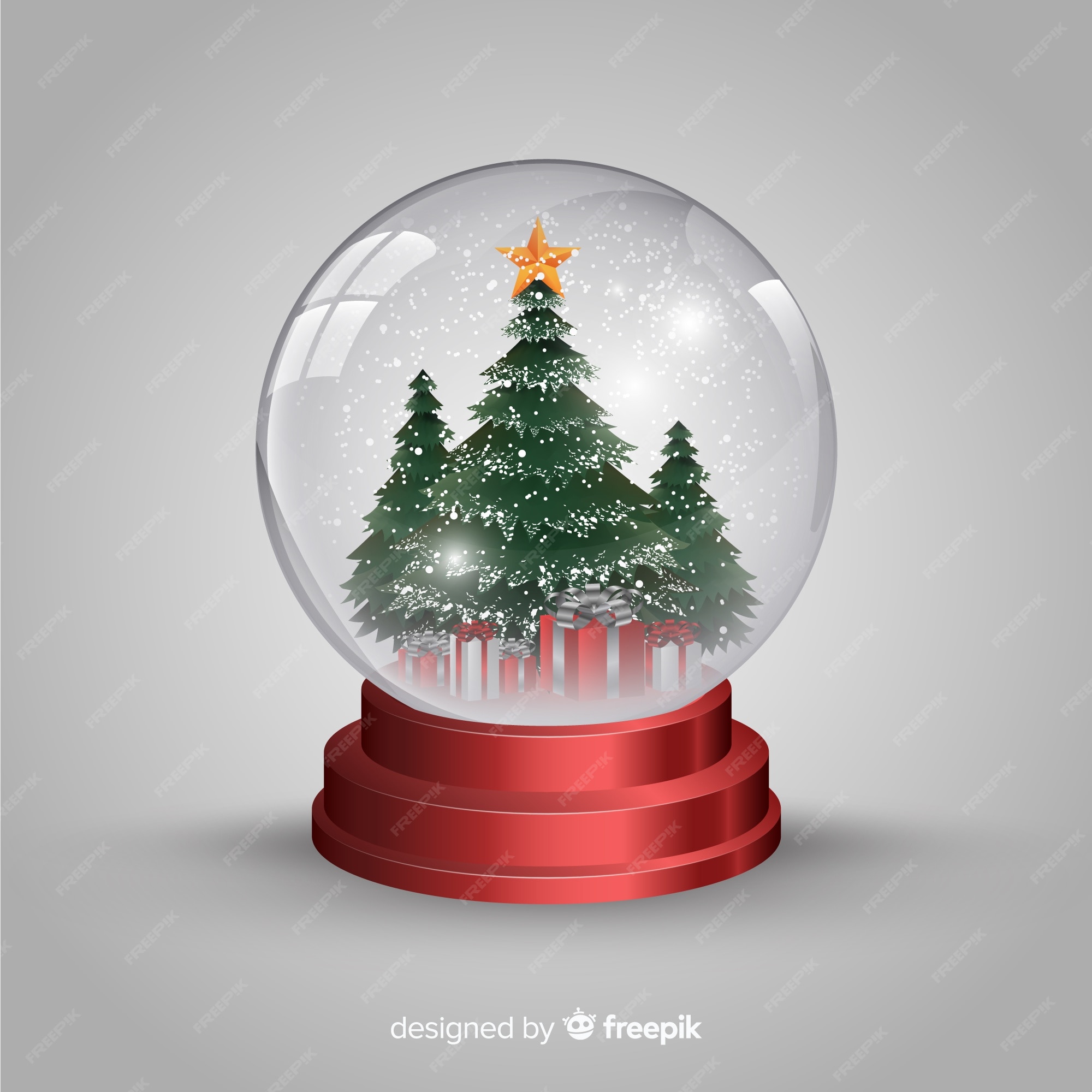 Free Vector | Realistic Christmas Snowball