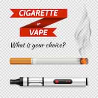 Бесплатное векторное изображение Реалистичные сигареты