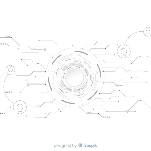 현실적인 회로 보드 배경