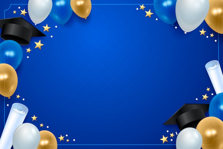 Free Vector realistic class of 2023 background
