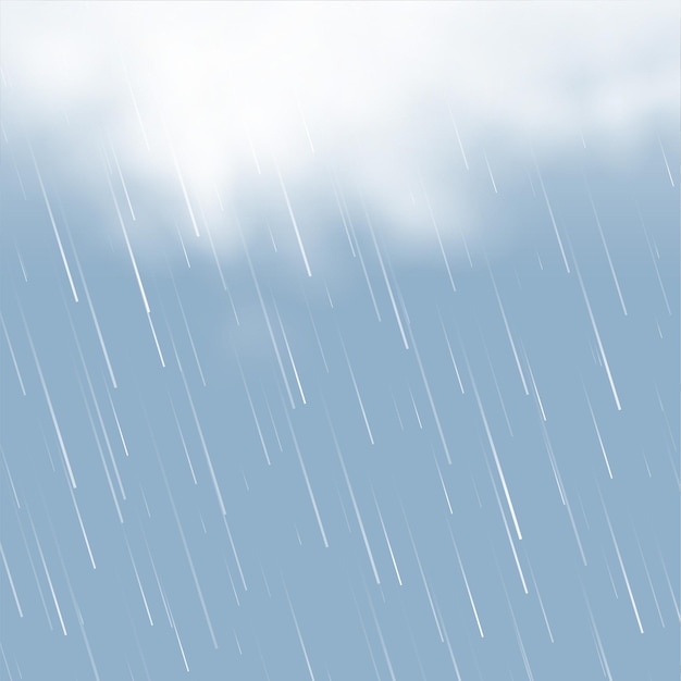 Realistic clouds with rainfall background